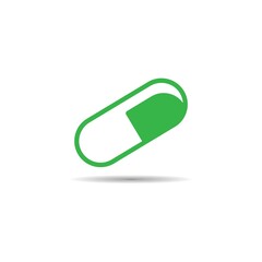 pill logo vector icon