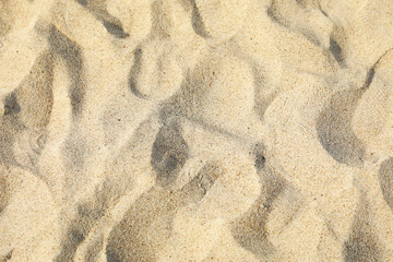 Top view of beach sand as background