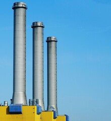 industrial plant with smoke