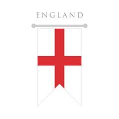 England flag flat design vector illustration