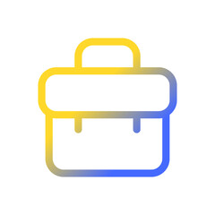 Business case pixel perfect gradient linear ui icon. Employment. Commerce and marketing. Travel luggage. Line color user interface symbol. Modern style pictogram. Vector isolated outline illustration
