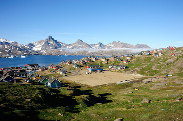 The picturesque settlement of Tasiilaq, on Greenland's east coast