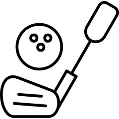 Golf Sticks Icon