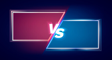 Versus game cover, banner sport vs, team concept. Vector illustration 