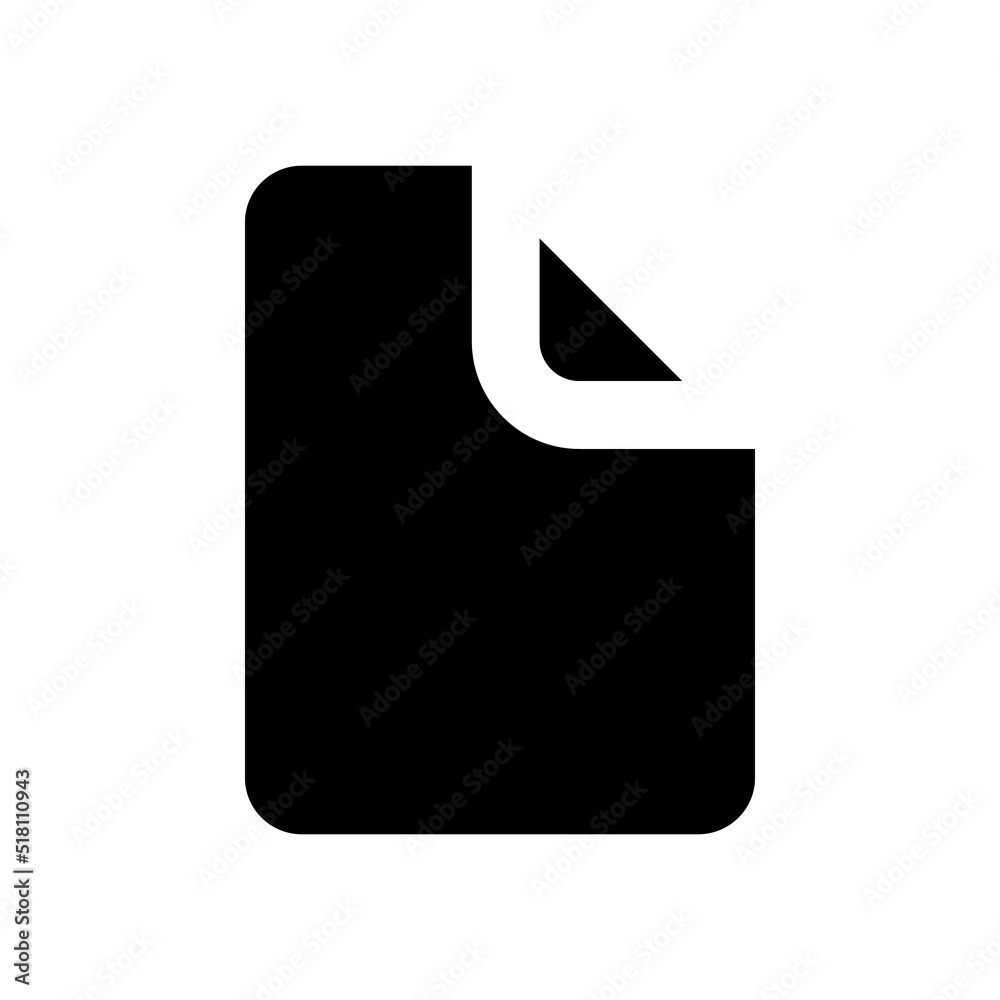 Poster file black glyph ui icon. desktop shortcut. note taking application. document. user interface design