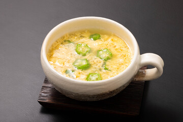 オクラのたまごスープ