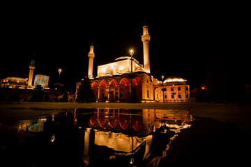 konya selimiye mosque night photo