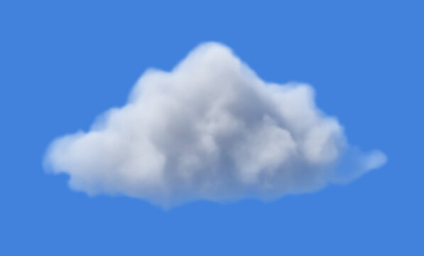 Fluffy soft soft cloud background image in a sunny day on blue background - Sky on a sunny day with cloud design - Smoke effect