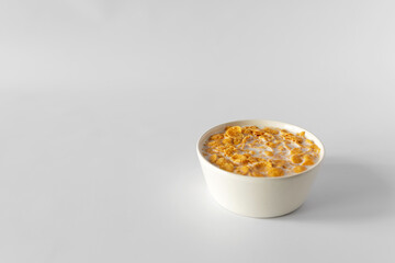 corn flakes in a bowl