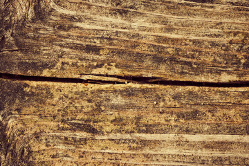 Wood texture background. Rough vintage wooden table, brown timber for backdrop, top view