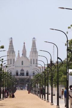 our lady basilica church in velankanni