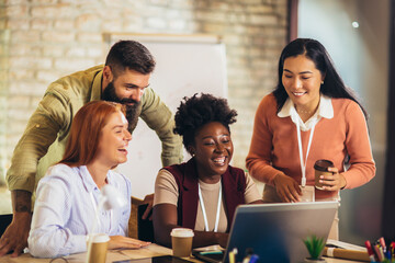 Business project team working together at meeting room at office.