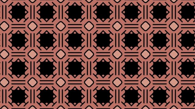 The seamless geometric pattern on Black Background Sliding.
