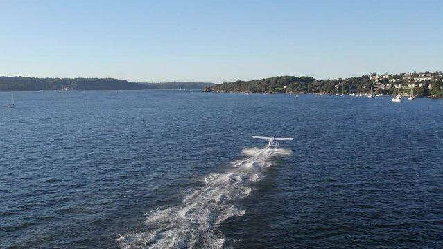 Sydney - Seaplane Taking Off Rose Bay