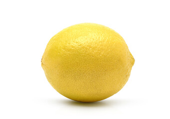 Yellow lime isolated on white background. Clipping path.