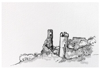 Devin Castle Fortified Walls Rocks Danubia