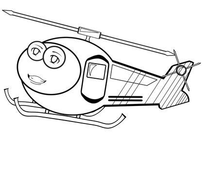 recommend clip art: black and white helicopter line drawing illustration
                    