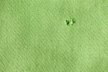 Small hole in fabric