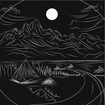 illustration of a landscape