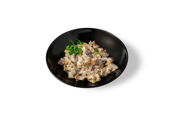 Salad with mussels