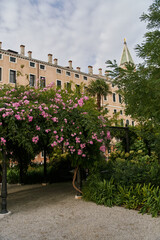 Fototapeta na wymiar Beautiful Royal Gardens Park in Venice, Italy