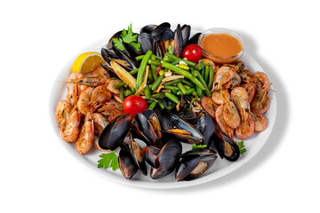 Seafod with vegetables