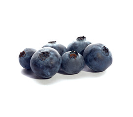 Fresh blueberries isolated on white background. High quality photo