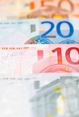 Euro banknotes money