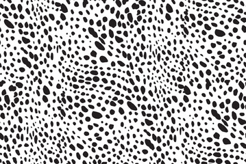 Abstract Animal Vector Dots Seamless Pattern Cheetah Cat Leopard Spots Repeated Allover Print Design Trendy Fashion Colors Decorative Background