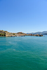 Portoferraio, Festung, Forte Stella, Forte Falcone, Leuchtturm, Altstadt, Hafen, Darsena, Insel Elba, Fischerboote, Boote, Fähre, Fährhafen, Badestrand, Toskana, Toskanischer Archipel, Sommer, Italien