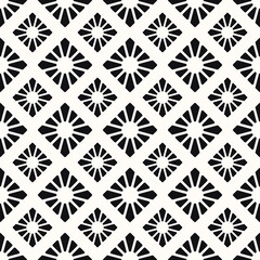 Vector Geometric Abstract Seamless Monochrome Pattern Texture Background