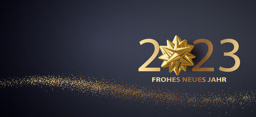 2023 Frohes neues Jahr - obrazy, fototapety, plakaty