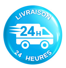 Ic&ocirc;ne Commerce en ligne - Livraison en 24 heures