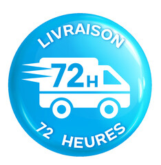 Icône Commerce en ligne - Livraison 72 heures