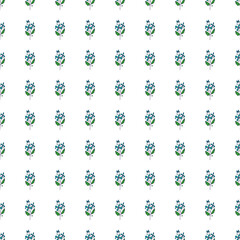 Hand drawn vintage flower seamless pattern. Hand drawn elegant botanical wallpaper.