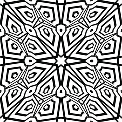 Abstract background with black and white pattern. Unique geometric vector swatch. Perfect for site backdrop, wrapping paper, wallpaper, textile and surface design. 
