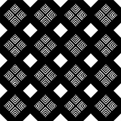 Abstract background with black and white seamless pattern. Unique geometric vector swatch. Perfect for site backdrop, wrapping paper, wallpaper, textile and surface design. 