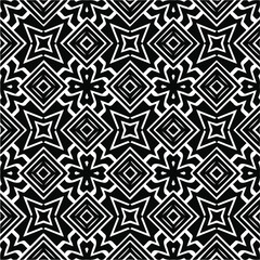 Abstract background with black and white seamless pattern. Unique geometric vector swatch. Perfect for site backdrop, wrapping paper, wallpaper, textile and surface design. 