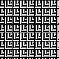 Abstract background with black and white seamless pattern. Unique geometric vector swatch. Perfect for site backdrop, wrapping paper, wallpaper, textile and surface design. 