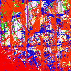 Fototapeta premium Seamless abstract urban pattern with curved geometry elements