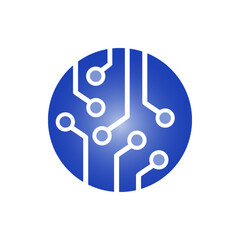 Electronic circuit of technology device. Technology scheme symbol.