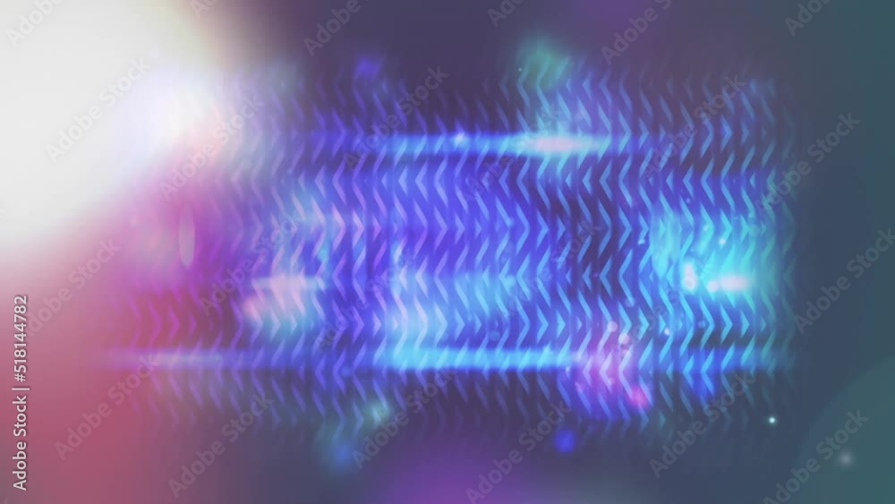 Poster animation of data processing and glowing network of connections