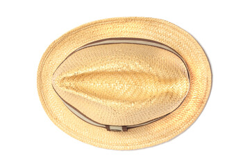 Straw hat isolated on a white background