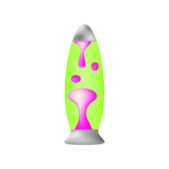 Lava lamp. Cute bubbles. Vector drawing.
