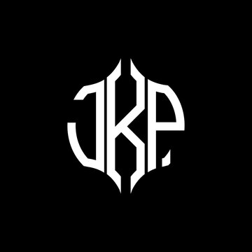 JKP letter logo. JKP best black background vector image. JKP Monogram logo design for entrepreneur and business.
