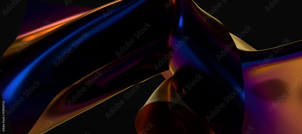 Poster abstract line fluid colors backgrounds. trendy vibrant fluid colors. 3d render