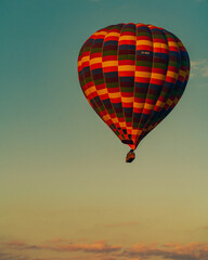 Colorful hot air balloons in Cappadocia, Turkey.