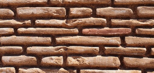 Brick wall texture. Stone wall texture. Stone background. Brick wall background. Geometric background. Geometric texture.