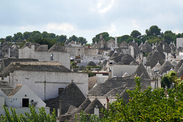 The rooftops of Alberobello, Puglia, Italy
