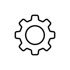 Mechanic Icon. Line Art Style Design Isolated On White Background